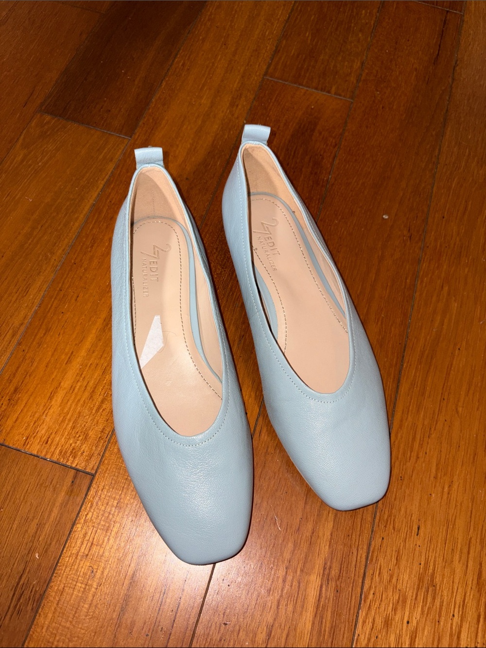 NWOT 27 Edit Naturalizer Women's Carla Ballet Flat Powder Blue Leather 6.5 - Picture 2 of 6